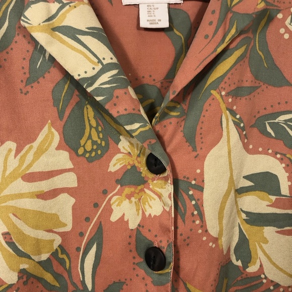 Cynthia Rowley 100% Lyocel Tropical Cabana Shirt Top. Women’s sz Small - Picture 10 of 14